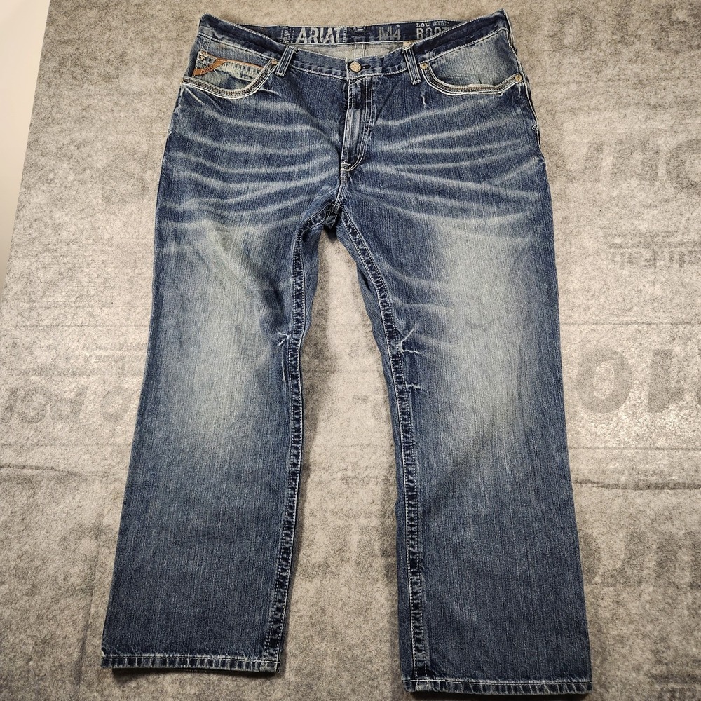 Ariat‎ Jeans Men's 43x28 Blue M4  low rise Boot Bootcut